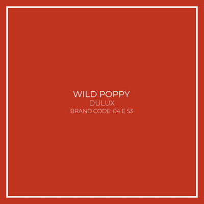 Wild Poppy Toughened Glass Kitchen Splashback - 1000mm x 1000mm