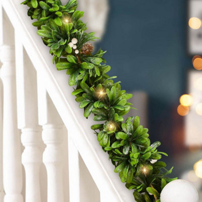 Wild Privet LED Xmas Table Decoration Christmas Garland 1.8m - 3