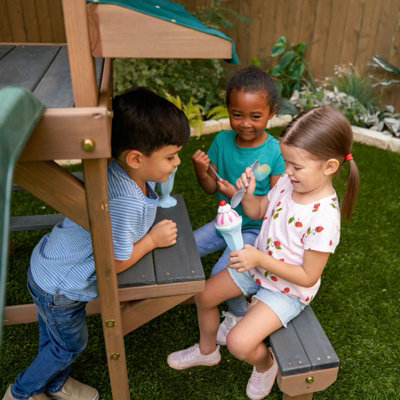 Wilderness Point Swing Set - Wood/Plastic/Metal/Fabric - L316 x W274 x H223 cm - 6