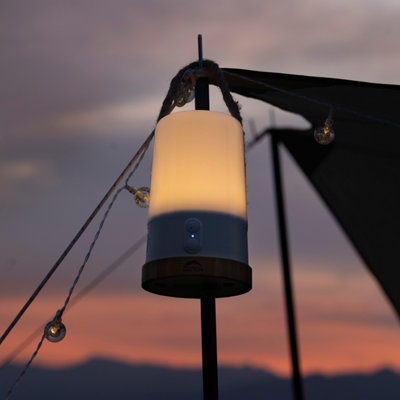 WildLand Portable Rechargeable Lantern with Colour Changing LED Light and Bluetooth Speaker