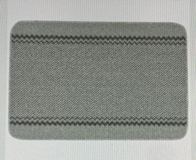 William Armes Kilkis Washable Kitchen Rug, Silver, 80 x 50cm