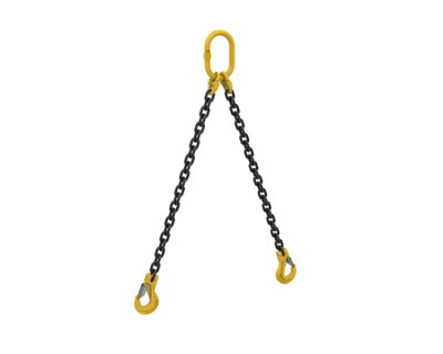 William Hackett Grade 8 (3.15-4.25t) 2 Leg 10mm Lifting Chain Sling ...