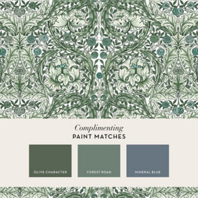 William Morris at Home African Marigold Green Fixed Size Mural Print to order