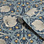 William Morris at Home Blue Pimpernel Floral Wallpaper