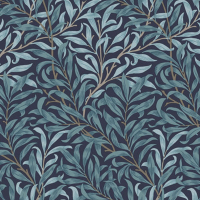 William Morris at Home Deep Blue Willow Bough Tree Wallpaper