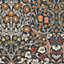 William Morris Charcoal & Burnt Orange Blackthorn Floral Wallpaper
