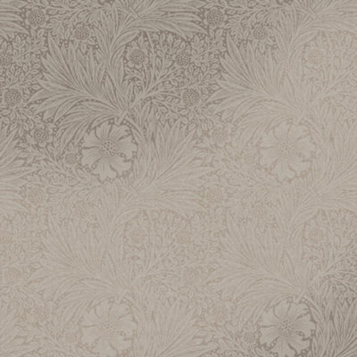 William Morris Fiborous Neutral Marigold Metallic Wallpaper