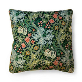William Morris Golden Lily Filled Cushion Multicoloured (55cm x 55cm)
