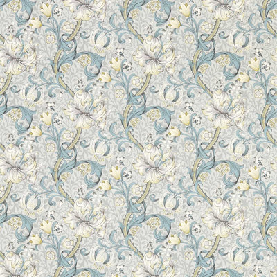 William Morris Golden Lily Wallpaper Slate Blue / Dove W0174/02