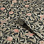 William Morris Pomegranate Charcoal Bird Metallic Wallpaper