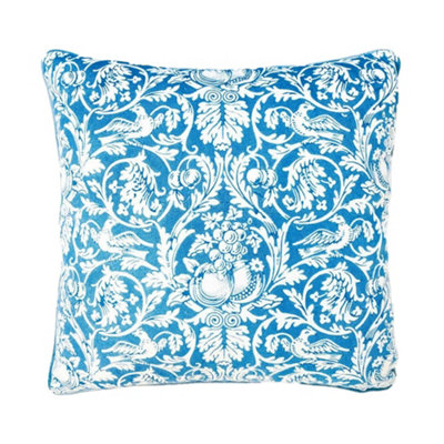 William Morris Queen Anne Filled Cushion Blue/White (40cm x 40cm)