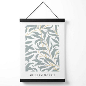William Morris Sage Green Willow Medium Poster with Black Hanger