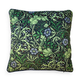 William Morris Seaweed Filled Cushion Multicoloured (40cm x 40cm)