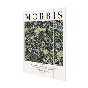 William Morris Seaweed Standard Plaque White/Green (40cm x 59cm)