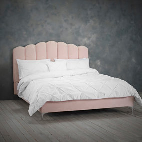 Willow Double Bed Pink W 141 x L 207.5 x H 125 cm