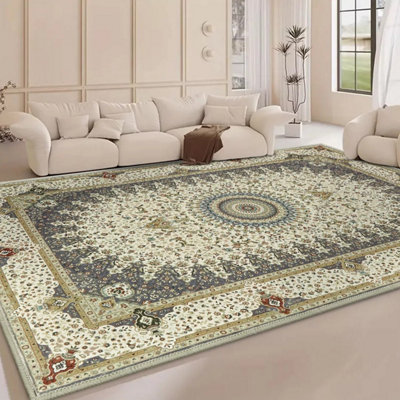 Willow Grey Cashmere Nonslip Rugs Large Area 200 x 290 cm Living Room ...