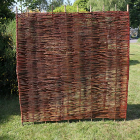 Willow Hurdle Fence Panel 6ft x 3ft