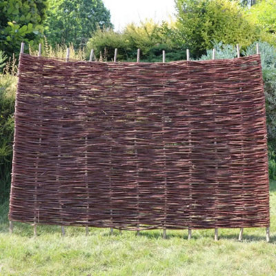 Willow Hurdle Fence Panel 6ft x 3ft - 4