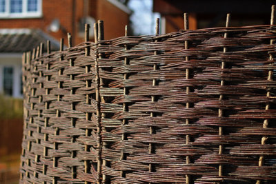 Willow Hurdle Fence Panel Bunch Weave Coppiced Handwoven 6ft x 3ft - 9
