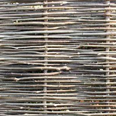 Willow Hurdle Fence Panel Premium Weave Woven Screening  6ft x 3ft - 6