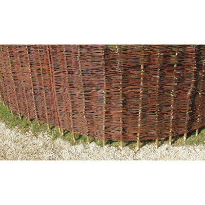 Willow Hurdle Fence Panel Premium Weave Woven Screening  6ft x 3ft - 8