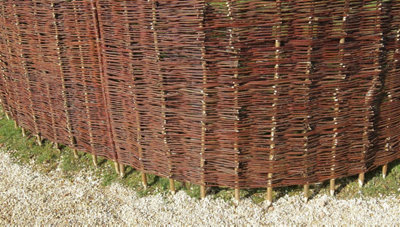 Willow Hurdle Fence Panel Premium Weave Woven Screening  6ft x 3ft - 9