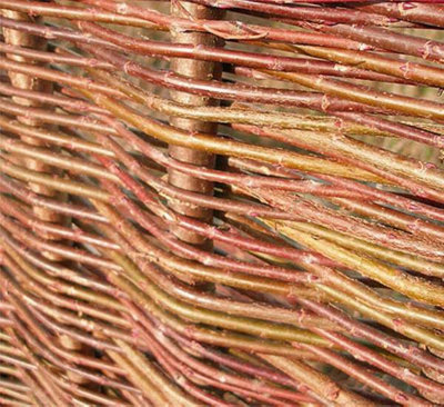 Willow Hurdle Fence Panel Premium Weave Woven Screening  6ft x 5ft - 7