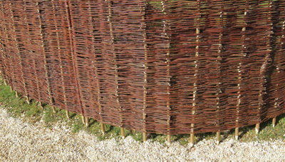 Willow Hurdle Fence Panel Premium Weave Woven Screening  6ft x 5ft - 8