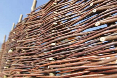 Willow Hurdle Fence Panel Premium Weave Woven Screening  6ft x 6ft - 9