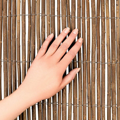 Willow Natural Garden Fence Screening Roll Privacy Border Sun Protection 1.5m x 4m - 3