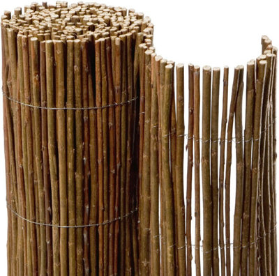 Willow Natural Garden Fence Screening Roll Privacy Border Sun Protection 2m x 4m