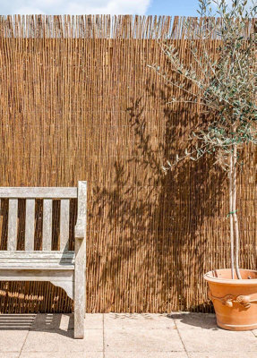 Willow Screening Roll Fencing Garden Premium Decorative L3m x H1.2m Primrose
