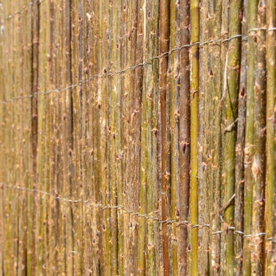 Willow Screening Roll Fencing Garden Premium Decorative L3m x H2m Primrose - 8