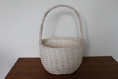 Willow Shopping or Floral Basket- small size
