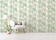 Willow Tree White/Green Wallpaper