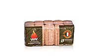 Willow Warm Briquettes 10 Pack 9kg Ready To Burn Irish Fire Bricks Long lasting Clean Burn