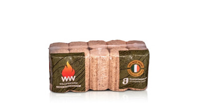 Willow Warm Briquettes 10 Pack 9kg Ready To Burn Irish Fire Bricks Long lasting Clean Burn