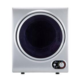 Willow WTD25S 2.5kg Compact Vented Dryer, Front Loading with Child Lock, Crease Guard, 2 Year Warranty - Silver