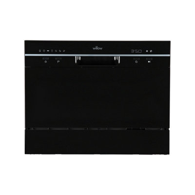 Willow WTTD6B 55cm Tabletop Dishwasher with 6 Place Settings