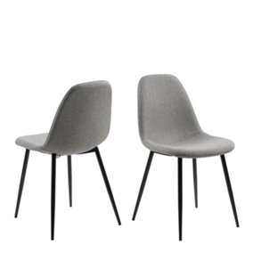 Wilma Dining Chair in Light Grey Set of 4