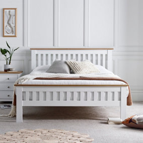Wilmslow White Wooden - King Size Bed Frame Only