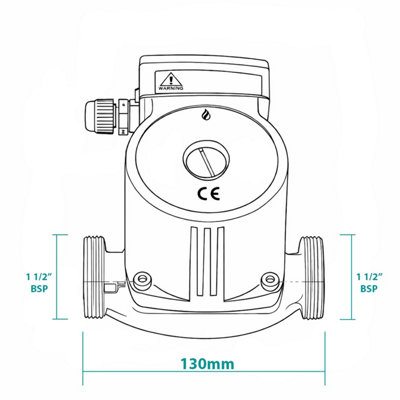 Wilo SB30 SB50 Alternative - Bronze Circulation Pump GPD25-6SQ-130 - 6m ...