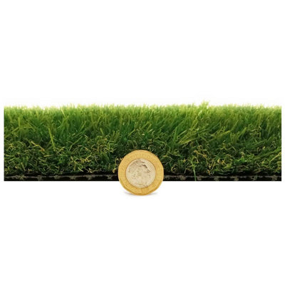 Wilow 40mm Outdoor Artificial Grass, Pet-Friendly Fake Grass,8 Years Warranty,Fake Grass-1m(3'3") X 4m(13'1")-4m²