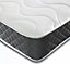 Wilson Beds - 2ft6 SMALL Single Superior Depth 9" Quilted Hybrid Spring Mattress With A Layer Of Memory Foam And A Black Border