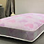 Wilson Beds - 4" (10cm) Deep European Single 90x200cm Pink Hearts Firm All Reflex Foam Kids Thin Mattress