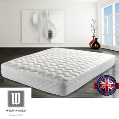Wilson Beds - 4ft SMALL Double Luxury 9" Deep Cooltouch Hybrid Spring Mattress With Memory Foam Layer
