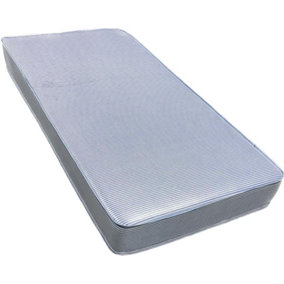 Wilson Beds - Basic Waterproof PVC mattress - 2ft6 SMALL Single, One Sided, Foam Free, Medium Soft, Blue Water Proof Mattress
