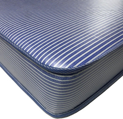 Wilson Beds - Basic Waterproof PVC mattress - 3ft Single, One Sided, Foam Free, Medium Soft, Blue Water Proof Mattress