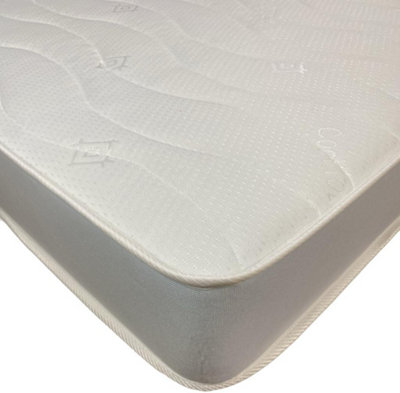 Wilson Beds Limited - 2ft6 SMALL Single Rainbow Kids Basic Grey Quilted Conventional Foam Free Spring Mattress