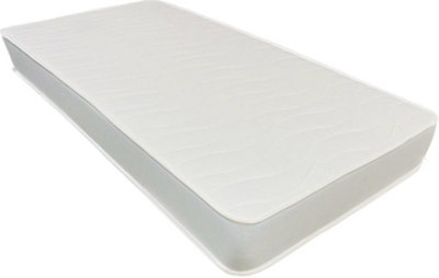 Wilson Beds Limited - 3ft Single Rainbow Kids White Basic Quilted Conventional Foam Free Spring Mattress